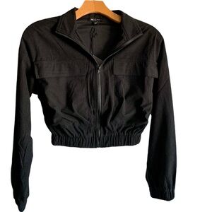 Area Stars Waffle Waffle Zip Cropped Utility Jacket XS NWT
